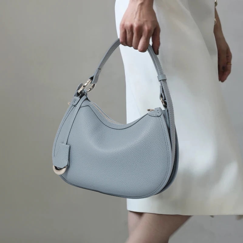 Bolsa de Ombro – Siena Azul Gelo
